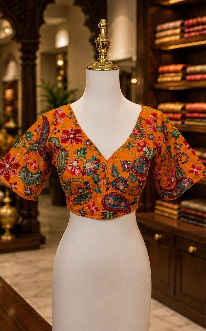 THE ICON BLOUSE - YELLOW MUSTARD