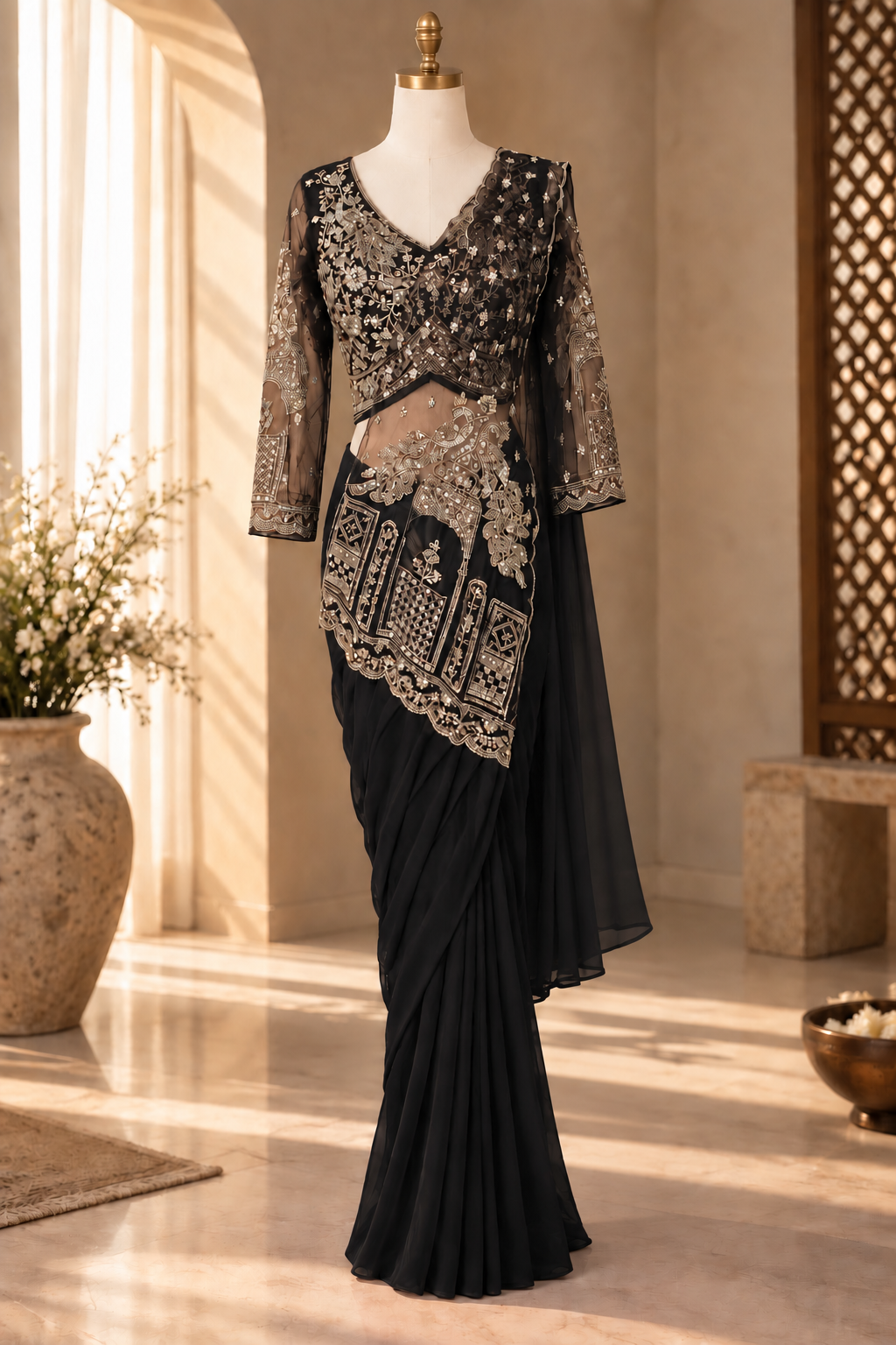 THE NOIR ZARELLE SAREE