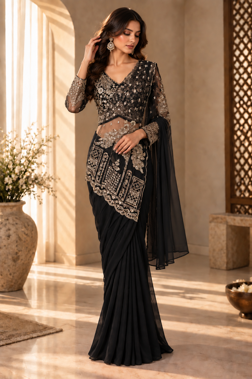 THE NOIR ZARELLE SAREE