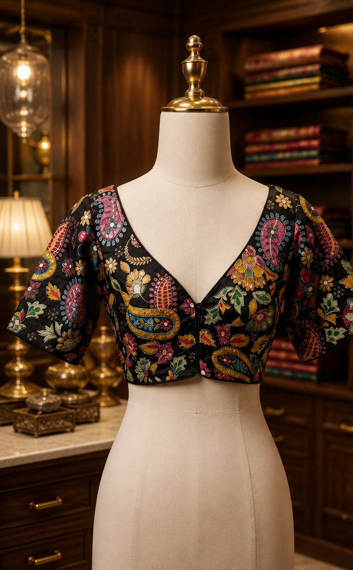 THE ICON BLOUSE - BLACK