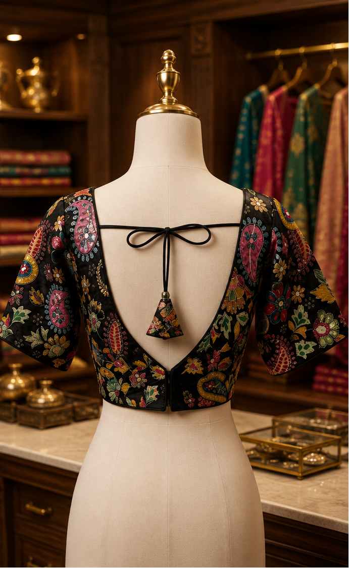 THE ICON BLOUSE - BLACK